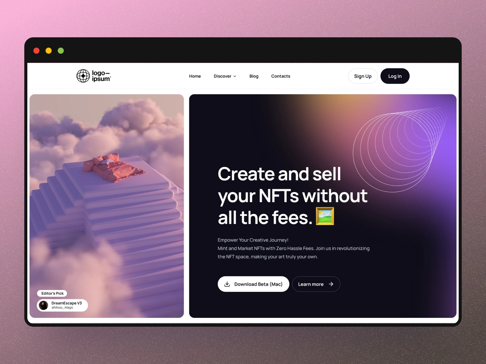 Hero Section 6- NFT Shop